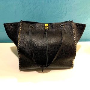 Rebecca Minkoff Black Leather Darren Tote Bag